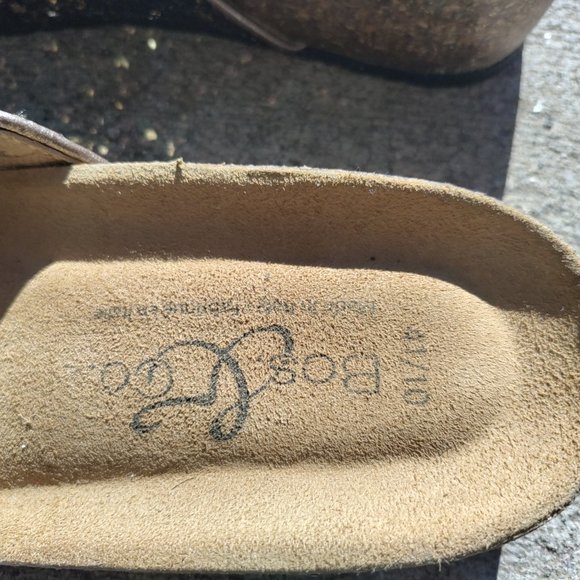 Bos And Co Women's Sandals Brown Bronz Glux Glitter Slide Size 10 EU41 - Picture 2 of 8